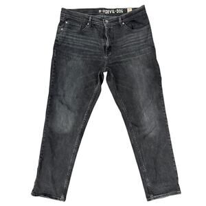 Devil Dog mens denim jeans black 38x32  comfort classic American vintage style